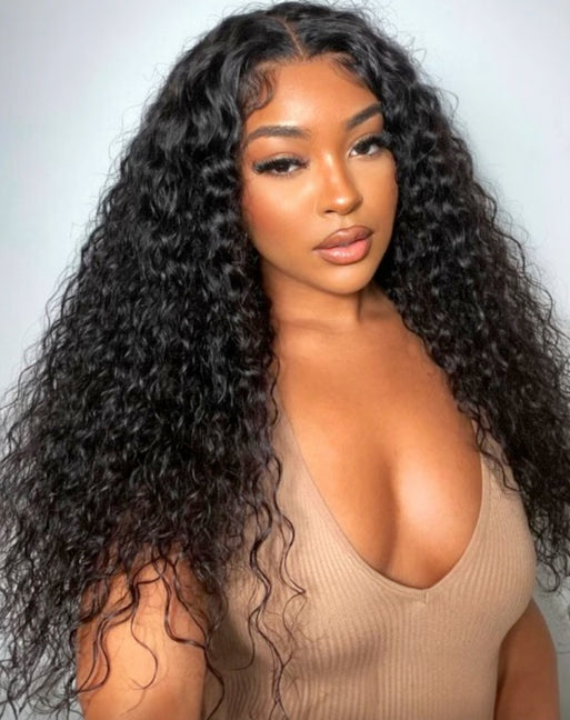 Invisible Knots Water Wave BlendAway HD Glueless Lace Wig Put On and Go