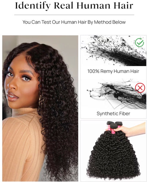 Deep Wave Virgin Hair 3 Bundles Deal – Soft Human Hair Weave