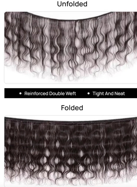 Deep Wave Virgin Hair 3 Bundles Deal – Soft Human Hair Weave