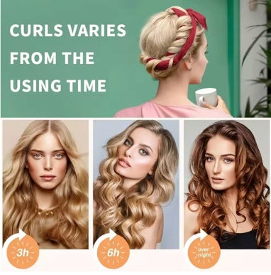 Heatless Curling Rod Headband Hair Curlers